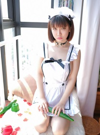 Maid outfit uniform temptation proud jiao meng Ming yan as a person tomato cucumber welfare picture(23)